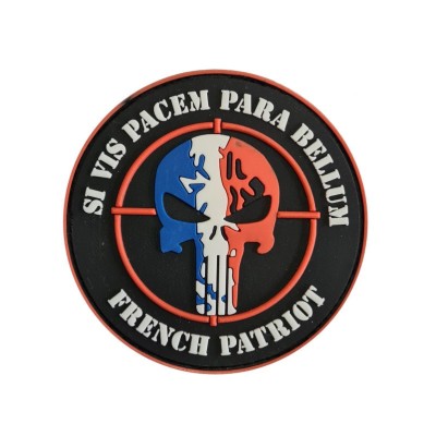 Patch 3D PVC "PATRIOT FR" 8cm