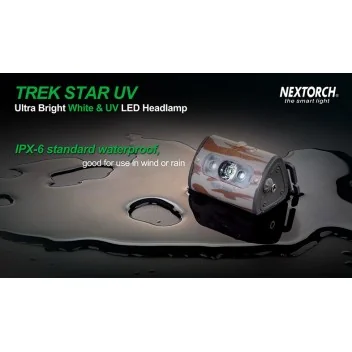Lampe Frontale Trek Star UV- White & UV LED - 140 lm