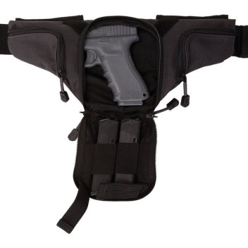 Sacoche holster port discret Gris Charcoal