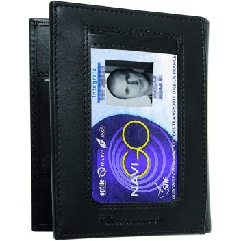 Porte Carte 2 volets Horizontal NAVIGO nouvelle carte PRO Noir