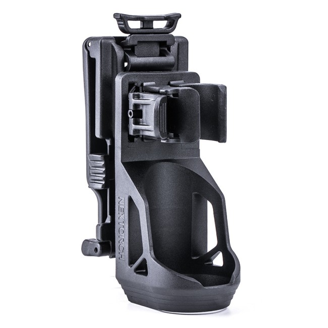 Étui Pour Lampe De Torche Rotatif 360° - Support à Déblocage Rapide, Dimensions 12x7x7 Cm