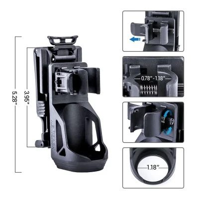 Porte Lampe Tactique rotatif 360° V51