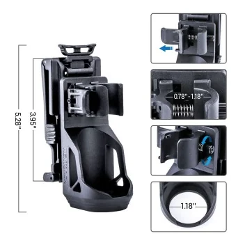 Porte Lampe Tactique rotatif 360° V51