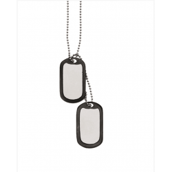 DOG TAG PLAQUES D′IDENTITÉ US AV. SILENC.S/STEEL