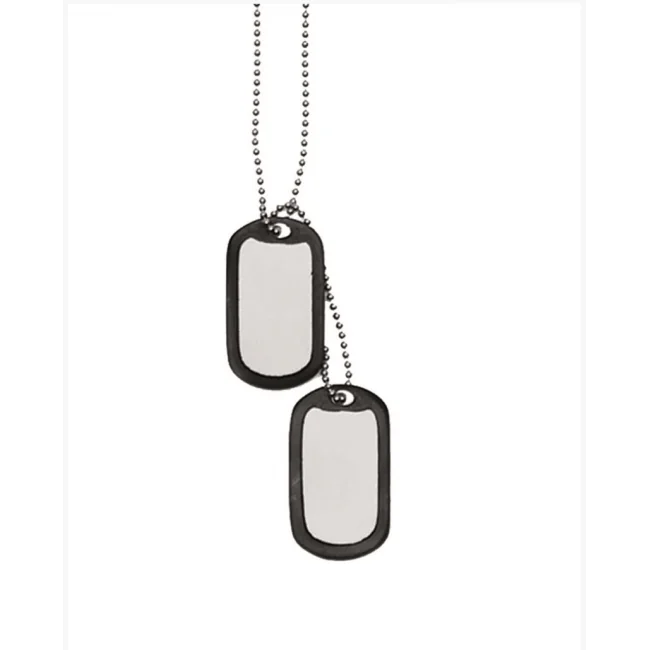 DOG TAG PLAQUES D′IDENTITÉ US AV. SILENC.S/STEEL