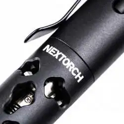 Stylo Tactique NP20 NEXTORCH – Briseur de Verre & Kubotan – Aluminium 6061-T6 - Noir