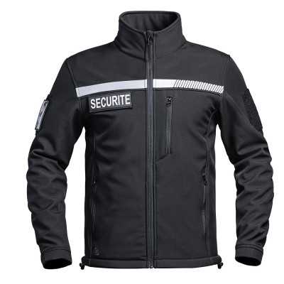 Veste softshell HV-TAPE Sécu-one sécurité - noir