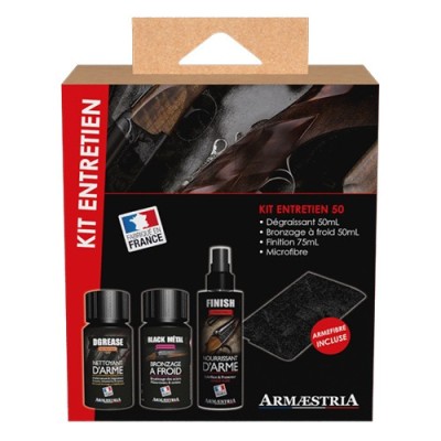 KIT ENTRETIEN 50 DGREASE+BLACK METAL+FINISH+ARMEFIBRE