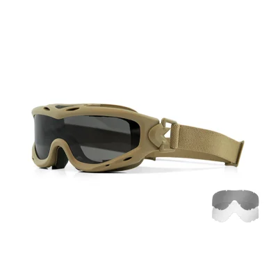Masque balistique Wiley X SPEAR Tan - Lentilles fumé/incolore