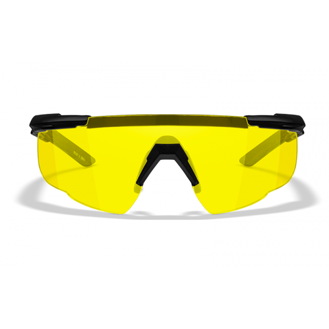 Lunettes De Protection Wiley X Saber Advanced - Lentille Jaune - Anti-UV Et Anti-Buée - Certifiées Militaire
