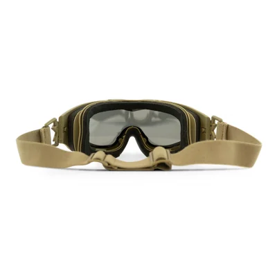 Masque de protection balistique tan Spear fumé/incolore/orange Wiley X