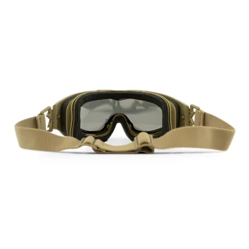 Masque de protection balistique tan Spear fumé/incolore/orange Wiley X