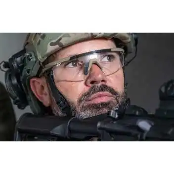 Lunettes de protection balistiques Saber Adv. tan écrans fumé/incolore/orange