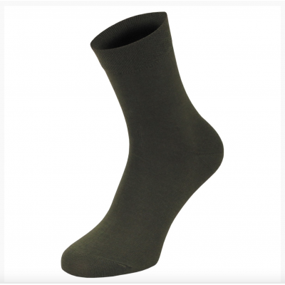 Chaussettes Oeko en fibres du bambou MFH Olive