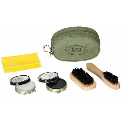 Kit de nettoyage chaussures vert MFH