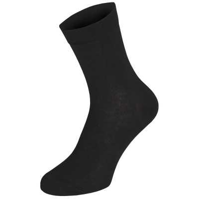 Chaussettes Oeko en fibres du bambou MFH Noir