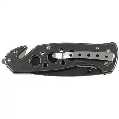 Couteau pliant FOX – Lame 8,5 cm, Brise-vitre et Coupe-ceinture