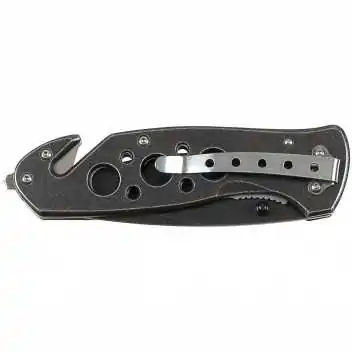 Couteau Pliante Lame 8.5cm Brise-vitre + Coupe ceinture FOX