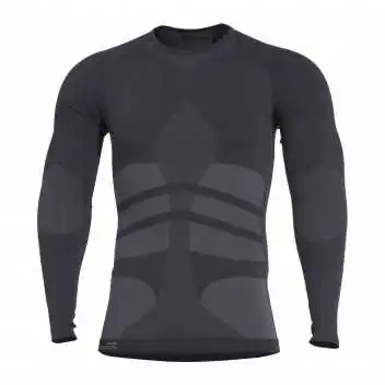 T-Shirt technique manches longues PLEXIS 01 - Noir
