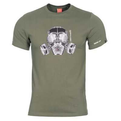 T-shirt AGERON GAS MASK 06 - Vert Olive