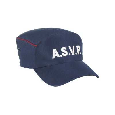 CASQUETTE ASVP LISERE BORDEAUX MICROPOREUX FORME GD