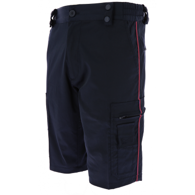 BERMUDA SUMMER A.S.V.P. LISERE BORDEAUX ELASTIQUES CEINTURE