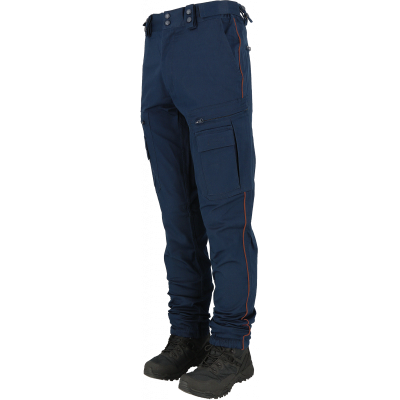 PANTALON MAT LONDON A.S.V.P. LISERE BORDEAUX ELAST SERRAGE CEINTURE