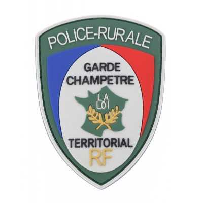ECUSSON DE BRAS PVC POLICE RURALE G CHAMP SUR VELCRO