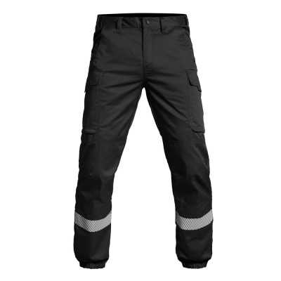 Pantalon SÉCU-ONE bas élastiqué HV-TAPE noir A10