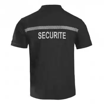 Polo SÉCU-ONE Sécurité noir A10