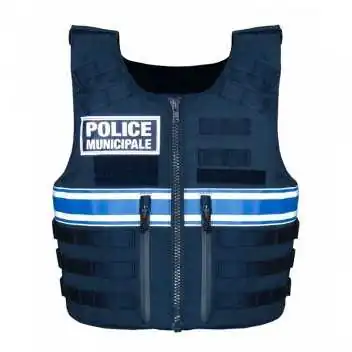 Gilet pare balles FULL TACTICAL IIIA Port extérieur PM Bleu