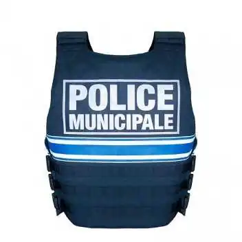 Gilet pare balles FULL TACTICAL IIIA Port extérieur PM Bleu