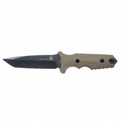 Couteau Tactique DELTA G10 Lame fix 12,5cm Coyote