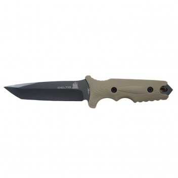 Couteau Tactique DELTA G10 Lame fix 12,5cm Coyote