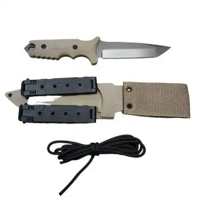 Couteau Tactique DELTA G10 Lame fix 12,5cm Coyote