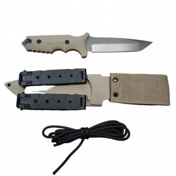 Couteau Tactique DELTA G10 Lame fix 12,5cm Coyote