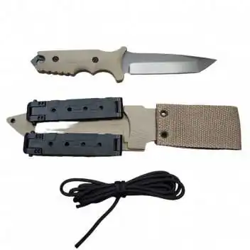 Couteau Tactique DELTA G10 Lame fix 12,5cm Coyote
