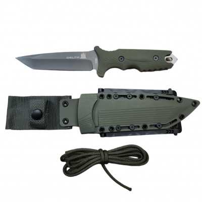 Couteau Tactique DELTA G10 Lame fix 12,5cm Olive