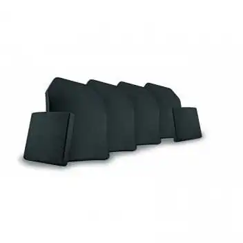 LP-01BALPLA17029 Plaque balistique latérale simple courbure niveau III+ 0.55KG 150X150MM by ADAROM