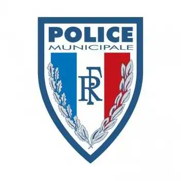 Ecusson plastifié en relief 65 x 90 mm Police Municipale
