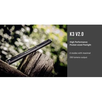Lampe Tactical Pen K3 V2.0 250 lumens