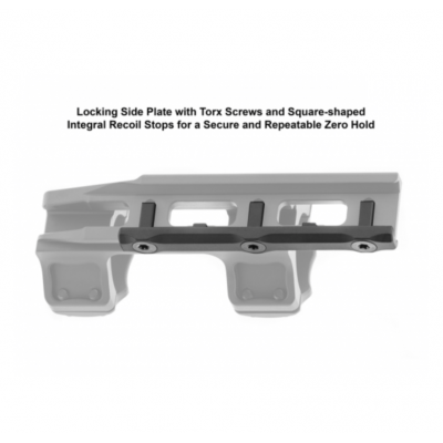 Support de lunette de fusil à double anneau léger à bras en porte-à-fa