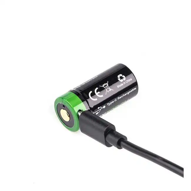 Batterie Rechargeable 16340 USB CR123A 800 mAh 3.6V by ADAROM