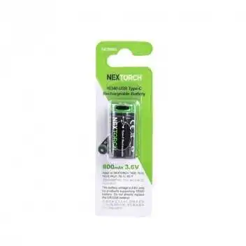 Batterie Rechargeable 16340 USB CR123A 800 mAh 3.6V by ADAROM