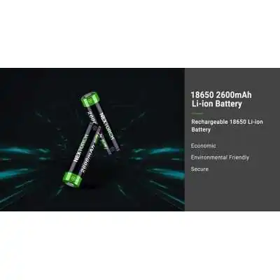 Batterie Rechargeable 18650 Li-Ion 3.7V 2600 mAh Nextorch