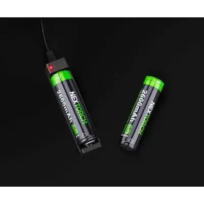 Batterie Rechargeable 18650 Li-Ion 3.7V 2600 mAh Nextorch