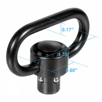Boucle QD à bouton-poussoir boucle 3,5cm UTG*
