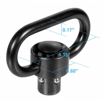 Boucle QD à bouton-poussoir boucle 3,5cm UTG*