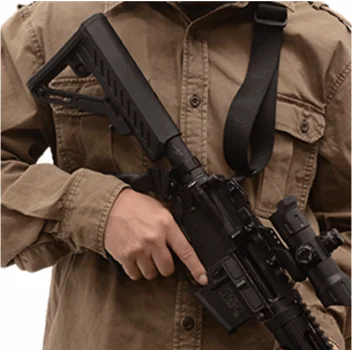 Sangle d'arme élastique 1 point avec émerillon QD noir UTG*