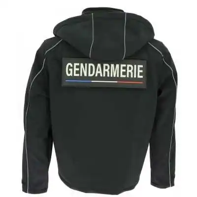 Flap dos gilet 28X10 PVC 3D FN/LB GENDARMERIE